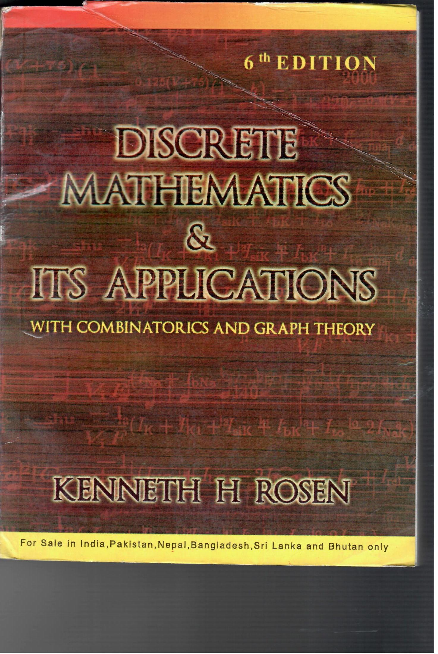 Discrete Mathematics and Its Applications